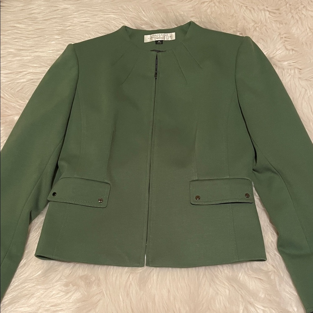 Tahari Sage Green Women's Blazer